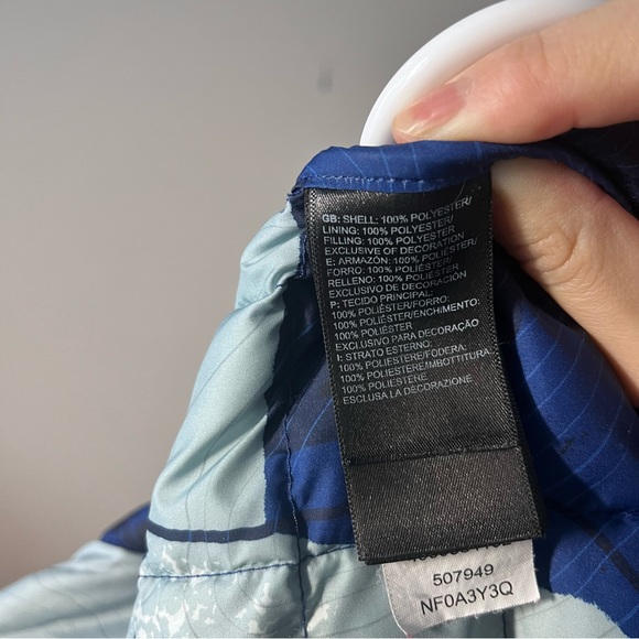 The North Face Jacket Womens Medium Down Blue Puffer Jacket - Picture 6 of 7